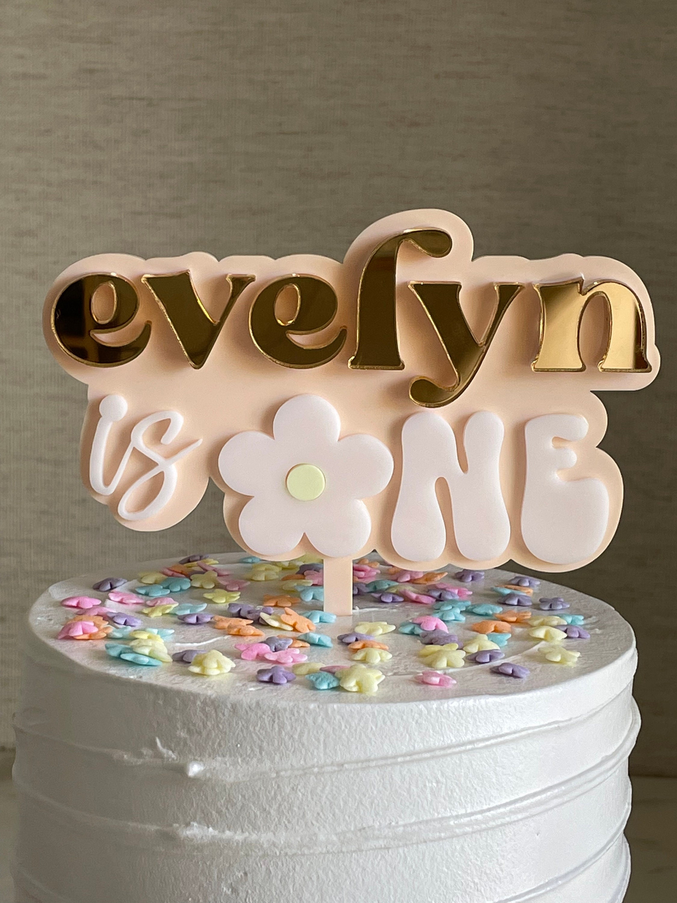 Daisy One Cake Topper | Daisy First Birthday Cake Topper | Daisy ...