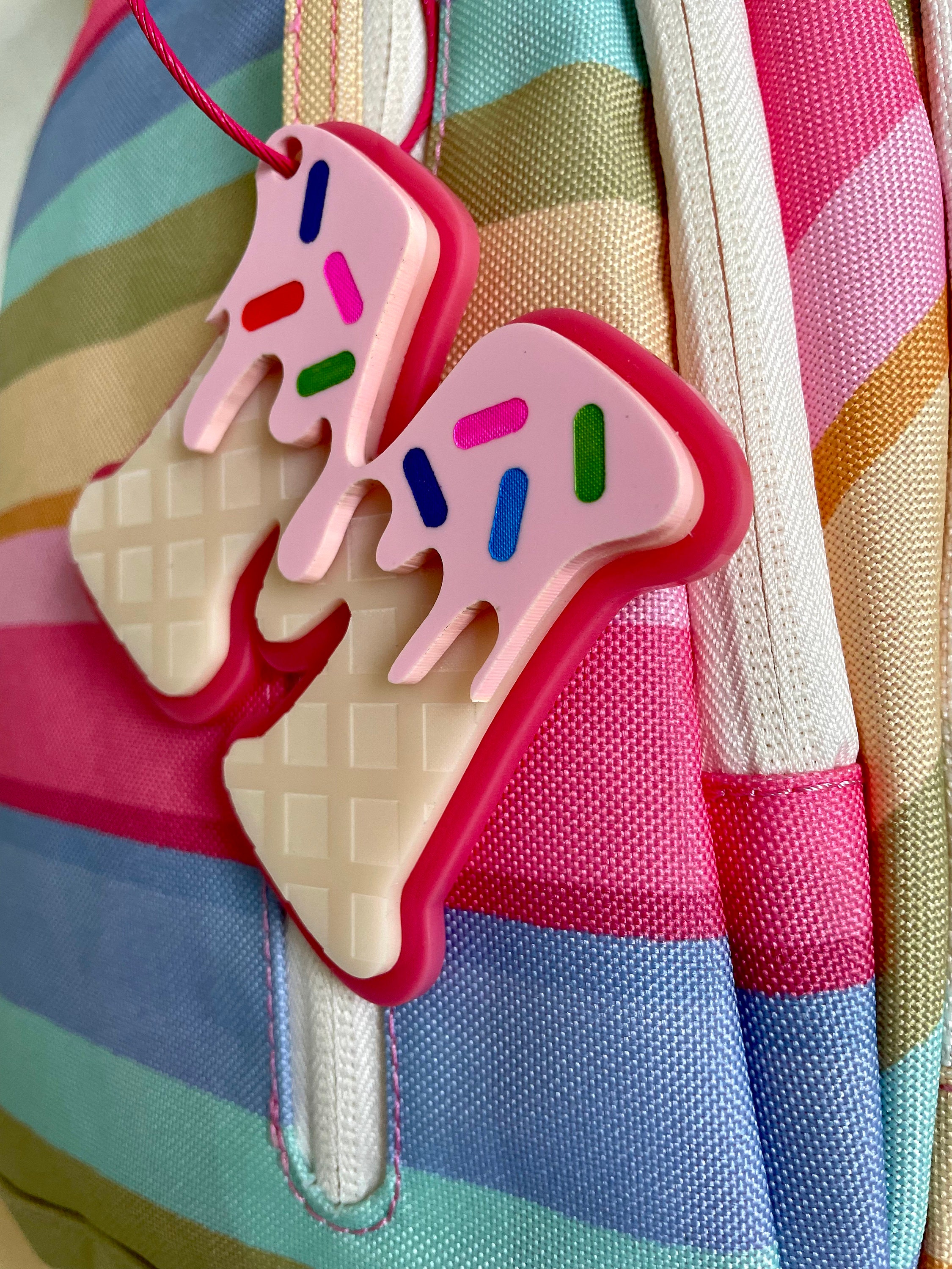 💖Buy 2 Free Shipping💖Personalized Backpack Tags, Kids KeyChain, Acrylic Name Tag, Bag Tag, Diaper Bag Tag, Lunch Box Tag, Acrylic Initial Bag Tag
