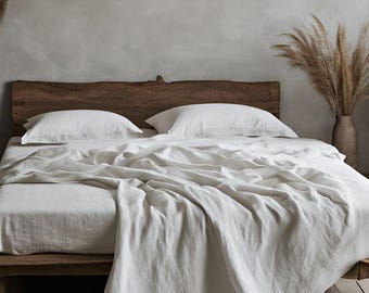 Linen DUVET COVER in ivory