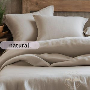 Natural Linen DUVET COVER  with buttons / natural linen duvet cover / linen bedding / natural twin full queen king calking linen duvet
