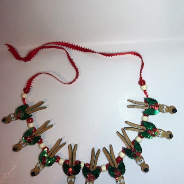 Clothespin Reindeer Etsy