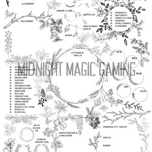 Fiche de personnage D&D 5e Druide