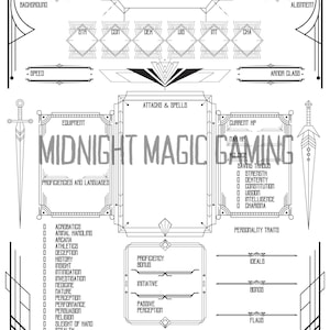 D&D 5e Paladin Character Sheet