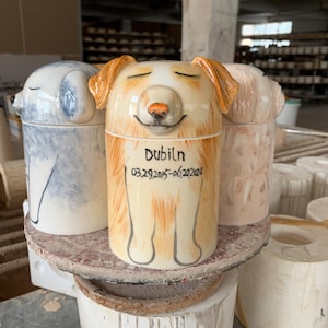 Handcrafted Ceramic Cat Urn for Ashes - Pet Memorial Jar - Keepsake Urn - Cute Cat Design - Pet Loss Gift - Cat Lover Gift