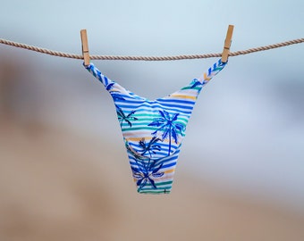 Bermuda Thong - Palm Stripe