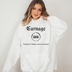 Carnage, The Ritual, Ryat, Haidyn, Sin, The LORDS, Gift, Hoodie, College, Dark Romance, Smut, Pullover for women, Booktok, Barrington