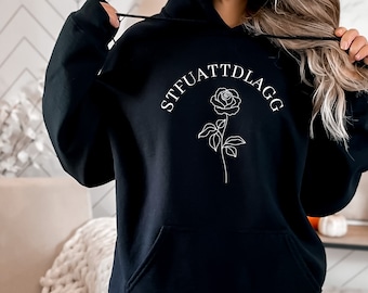 STFUATTDLAGG Smut Reader Hoodie, Booktok, Dark Romance
