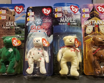 McDonalds Beanie bear collection (Canadian Bilingual Version), RARE