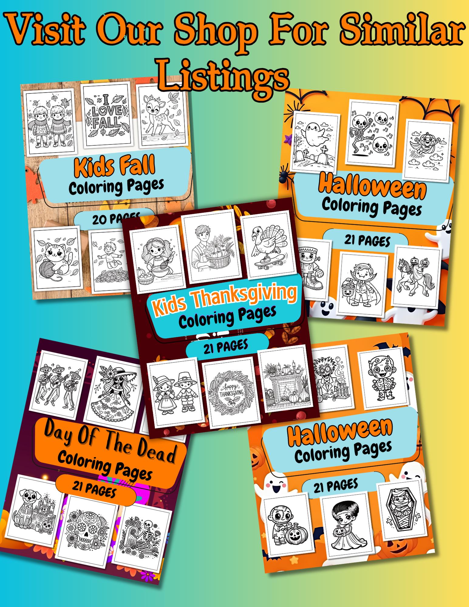 Thanksgiving Coloring Pages for Kids & Adults 21 Fun Printable Designs ...