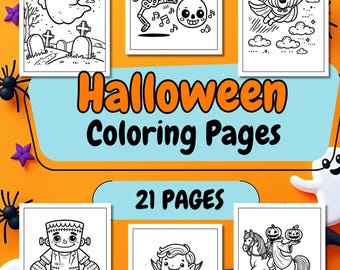 Kinderen Halloween Kleurplaten Vakantie Kleurboekpagina's Activiteitenboek Voor Kinderen