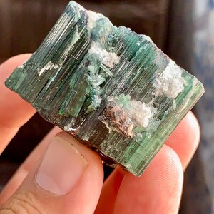Indikolitblå turmalinkristaller: Terminerad sats, ursprung i Afghanistan, blå kapsylturmalinterminerade kristaller kombinerar tantalitkristaller bild 10