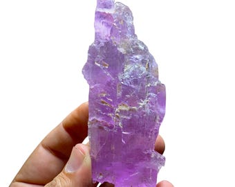 Natural Pink Kunzite etched termination big 110mm large crystal, Pink Kunzite Crystal: Spodumene crystals , Afghanistan Origin (168 grams)