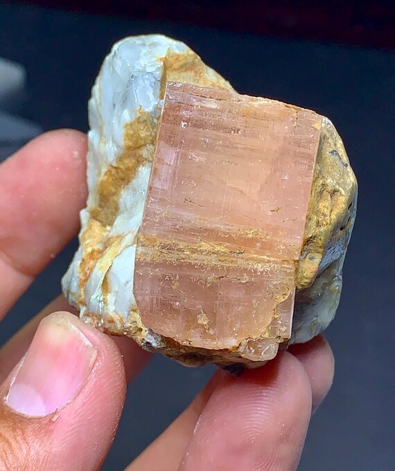 Imperial Topaz Specimen Pink Topaz Crystal Pink Topaz Terminated