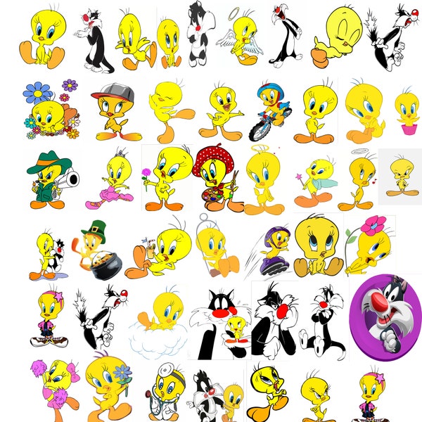 Cartoon ClipArt, Image files, SVG shirts, Cartoon Characters Svg, Bird Svg Bundle, Layered SVG, Cartoon Svg Bundle, Cat Svg