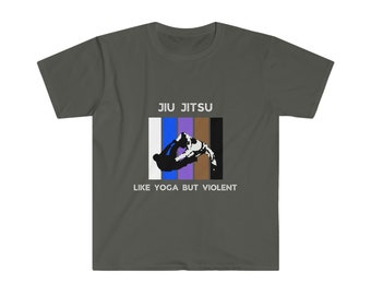 Jiu Jitsu - Camicia simile allo yoga ma violenta - Unisex - 100% cotone