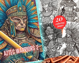 PRINTABLE: Mayan & Aztec Inspired Coloring Book-60 Pages DIGITAL