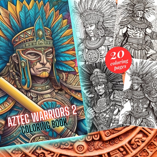 Aztec Coloring Page - Etsy