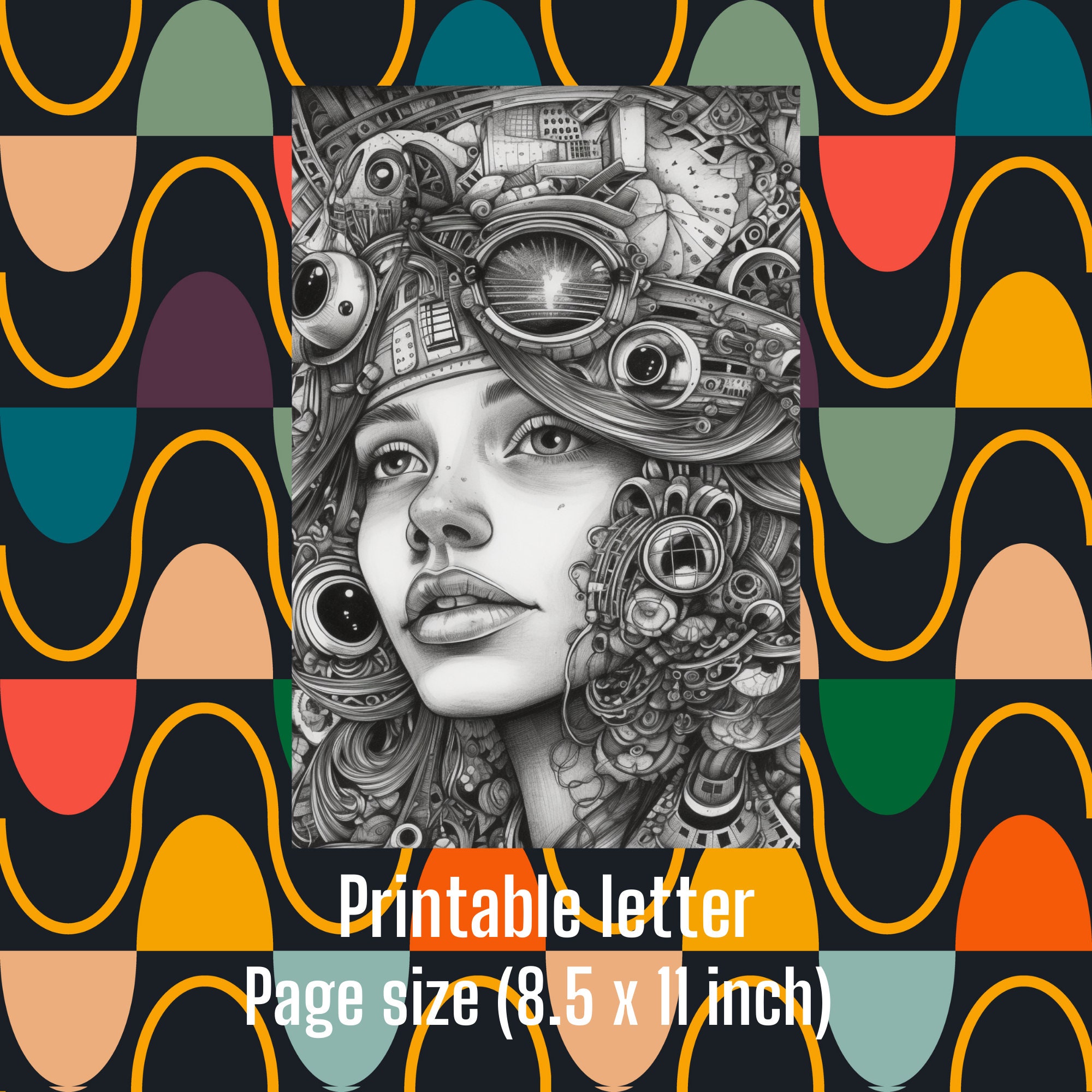 Stoner Coloring Book (25 Pages) Psychedelic Coloring Page, Adults ...