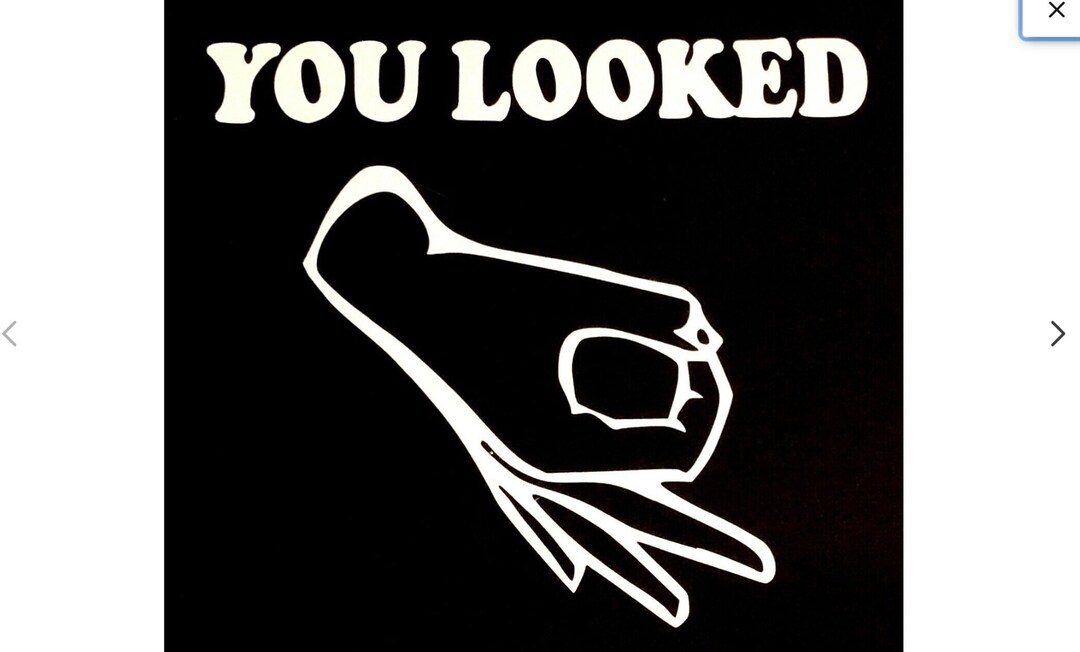 Circle Punch Game You Looked Decal Sticker Gotcha for Truck Car Ford