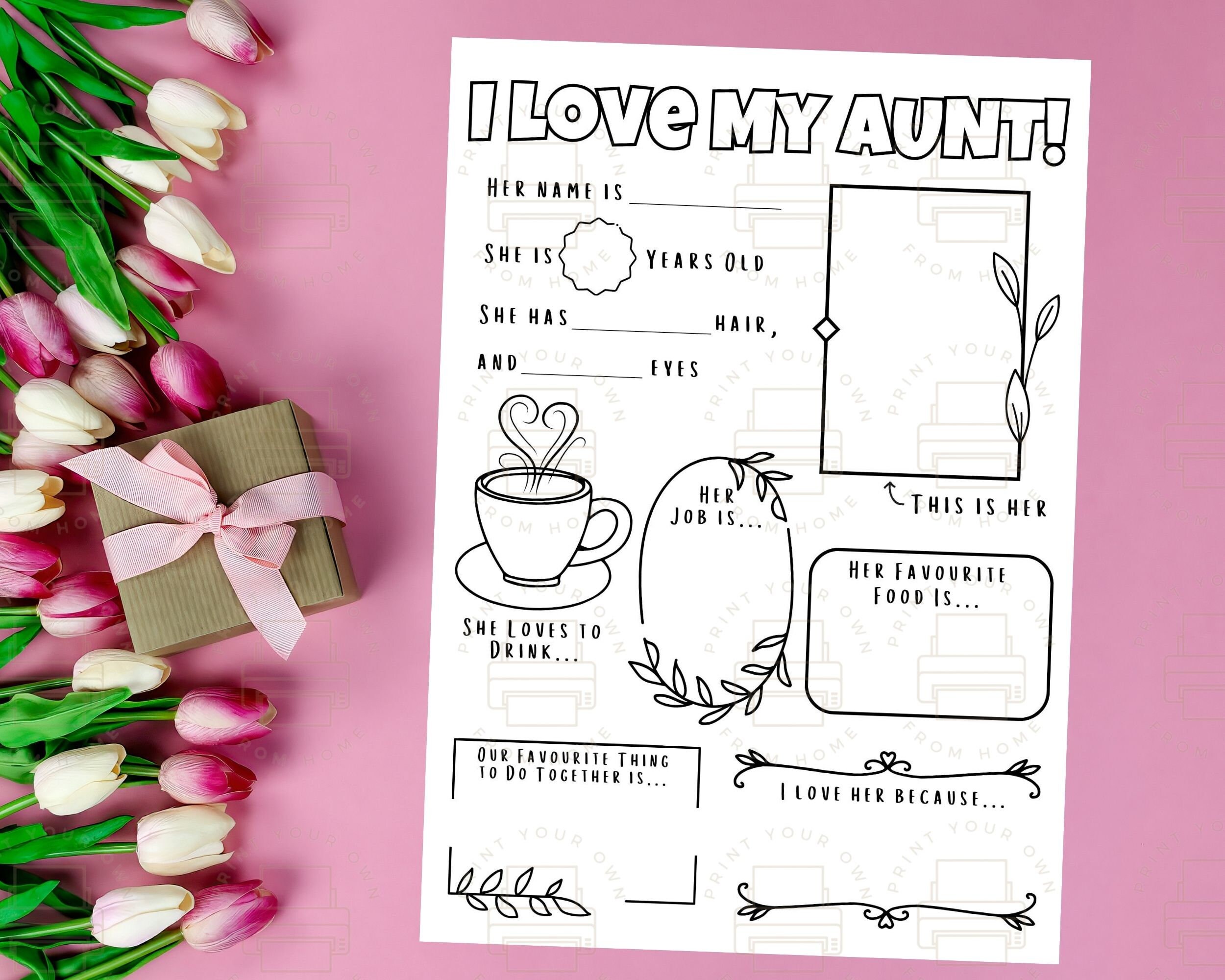 All About Mom Colouring Page, Printable Happy Mother's Day, Instant