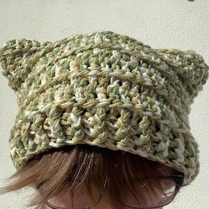 Handmade Crochet Cat Beanie
