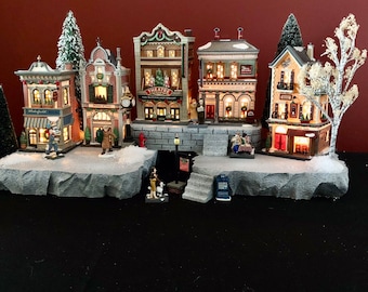 Expansion Pack or Small Display Platform Set (Houses NOT Included) for Dept 56 and Lemax Villages - In 4 Colors for Christmas and Halloween