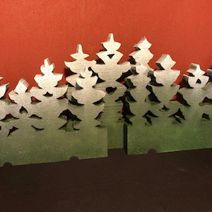 Single-Layer Forest Trees Backdrop Set (Houses NOT Included) For Dept 56/Lemax Village, Free Shipping - In 5 Colors for Christmas/Halloween