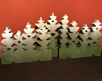 Single-Layer Forest Trees Backdrop Set (Houses NOT Included) For Dept 56/Lemax Village, Free Shipping - In 5 Colors for Christmas/Halloween