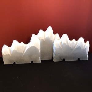 Single-Layer Mountain Backdrop Set (Houses NOT Included) For Dept 56/Lemax Villages, Free Shipping - In 6 Colors for Christmas and Halloween