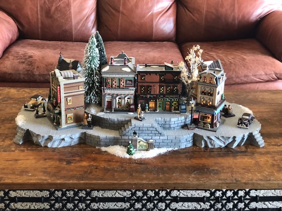 360-Degree Centerpiece Display Platform (Houses NOT Included) for Dept 56/Lemax Village, Free Shipping - In 4 Colors for Christmas/Halloween