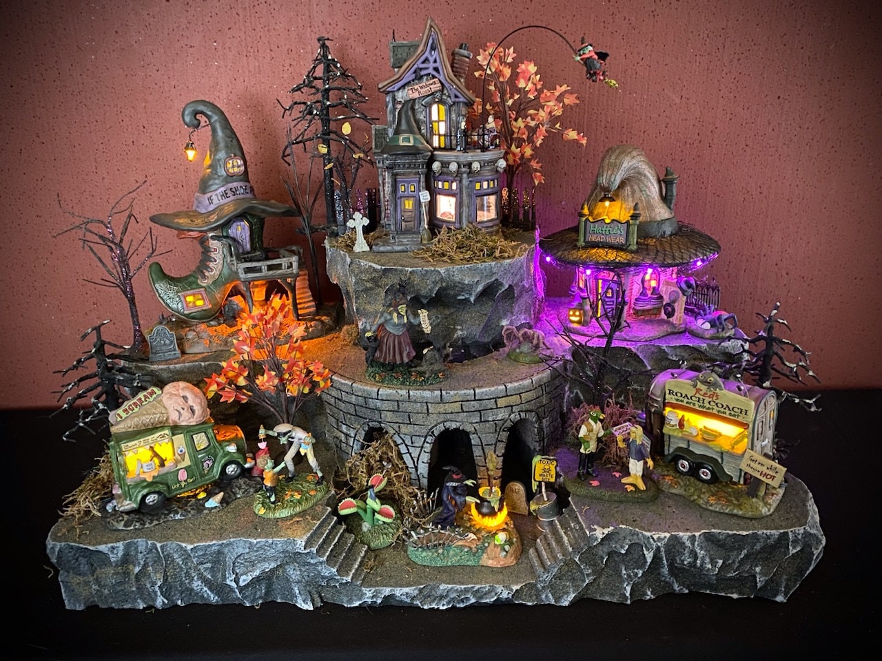 Spooky Hollow Display Platform for Dept 56 or Lemax Halloween photo