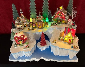 Icebergs / Islands Display Platform Set (Houses/Accessories NOT Included) for Dept 56 or Lemax Christmas Village - Free Shipping