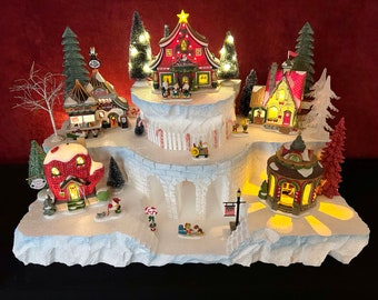 Snowy Hollow Display Platform (Houses/Accessories NOT Included) for Dept 56 or Lemax Christmas Village - Free Shipping