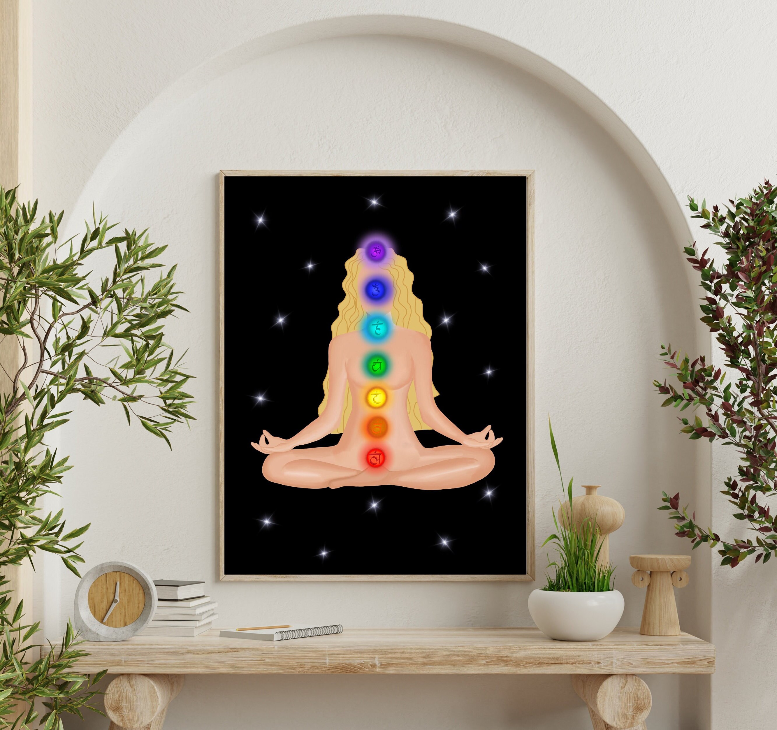 Chakra Poster Yoga Studio Decor Chakra Yoga Room Wall Art Etsy
