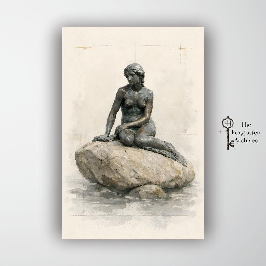 Little mermaid figurine copenhagen - Etsy 日本