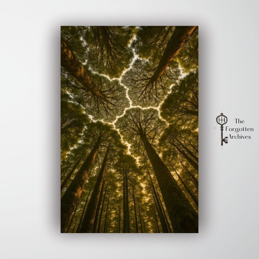 Crown Shyness Forest Poster – Nature Canopy Photography Print, Serene Woodland Wall Art - 20x28", Satin