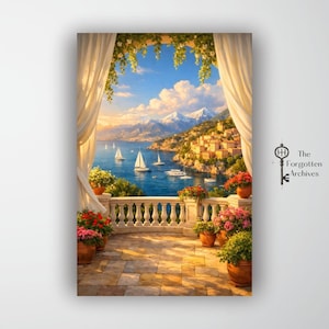 Balcone mediterraneo blu e oro