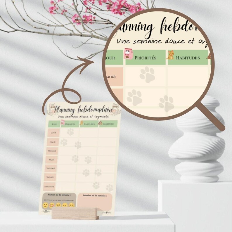 Printable Weekly Planner for Cats – A4 PDF Weekly Planner – Priorities ...