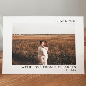 Hochzeit Danke Personalisierte Karten, mit Liebe von personalisierten Hochzeit A6 Postkarten