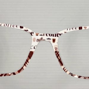 Women&#39;s Coffee over Brown Plaid magnetic eyewear toppers for glasses such as Pair.