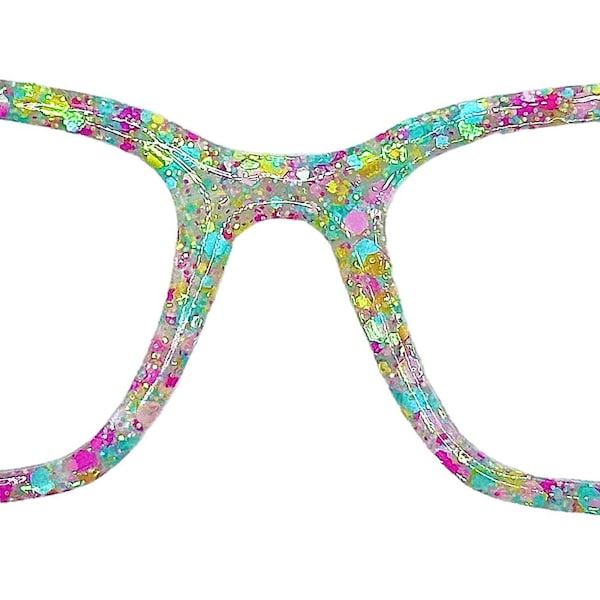 Adornos magnéticos con purpurina pastel de Pascua para gafas - Accesorios brillantes para gafas de Pascua