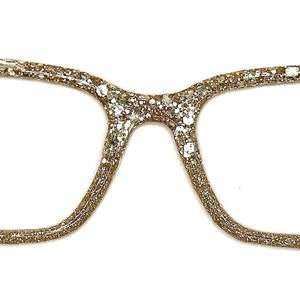 Pop the Champagne Glitter Magnetic Toppers for Pair Glasses