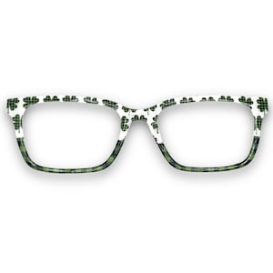 Women&#39;s St. Patrick&#39;s Day magnetic eyewear toppers for glasses such as Pair.