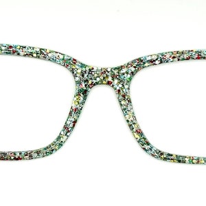 Festive Christmas Glitter Topper for Magnetic Eyewear Such as Pair
