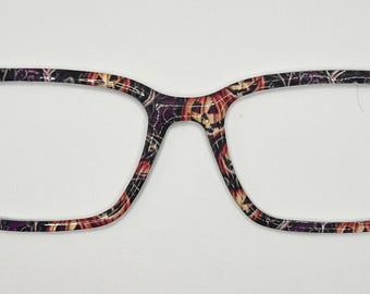 Halloween Spooky Pumpkins Toppers For Magnetic Glasses Such As Pair