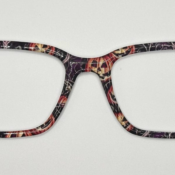 Halloween Spooky Pumpkins Toppers For Magnetic Glasses Such As Pair
