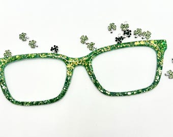 St. Patrick's Day groene en gouden glitter magnetische lenzenvloeistoftoppers