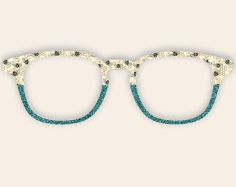 Turquoise Bee Eyewear Topper for Pair Glasses, Nature Inspired Topper Design.