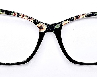 Handcrafted Fall Sunflower Magnetic Toppers for Pair Eyewear