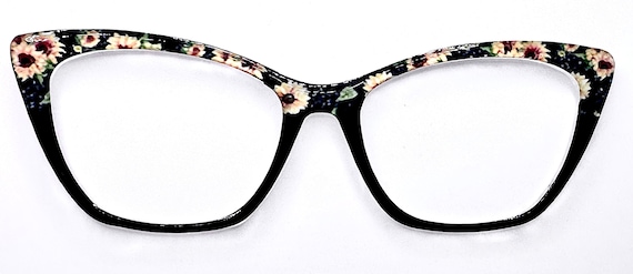 Handcrafted Fall Sunflower Magnetic Toppers for Pair Eyewear